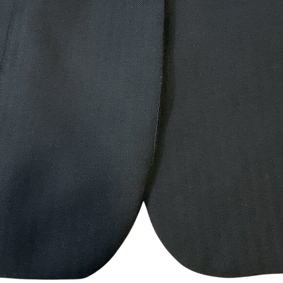 RJ Classics Ladies Herringbone Jacket Navy Blue Sz 8R Riding Equestrian - Picture 11 of 15